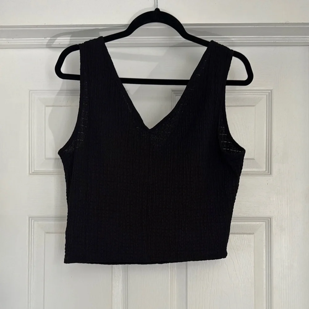 Madewell Black Sleeveless Women's Top - Picture 3 of 4